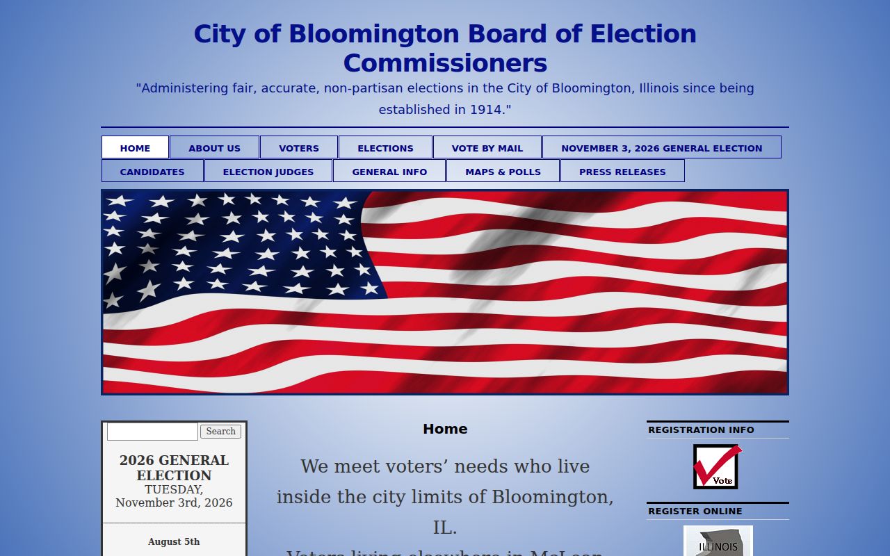 Bloomington residents directory election commission